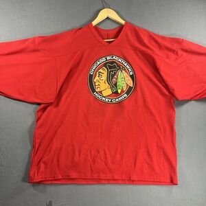 Vintage Chicago Blackhawks CCM NHL Hockey Practice Jersey Men's XL
